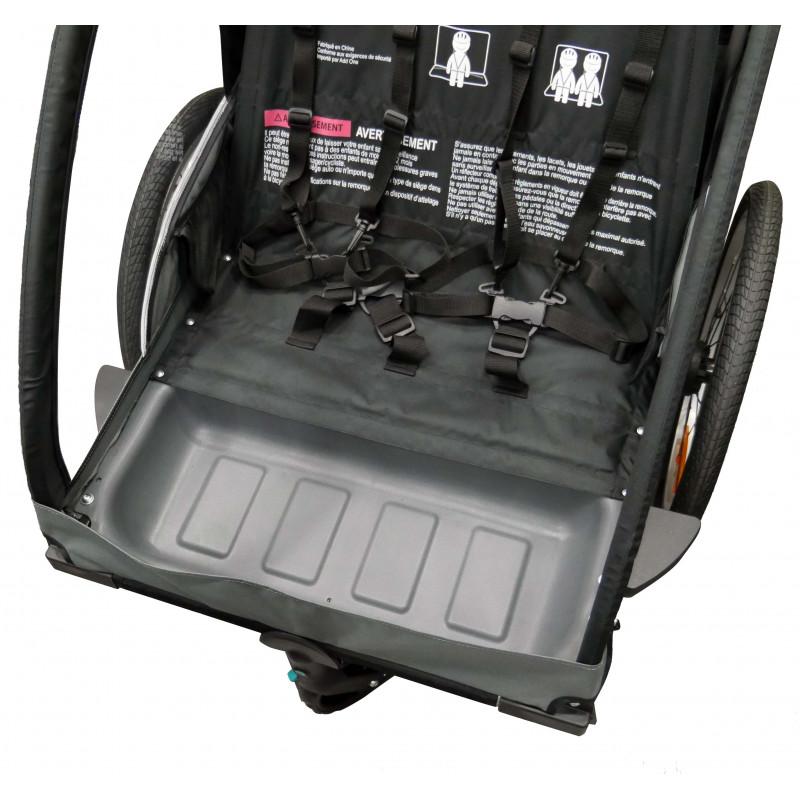 Remorque enfant convertible poussette