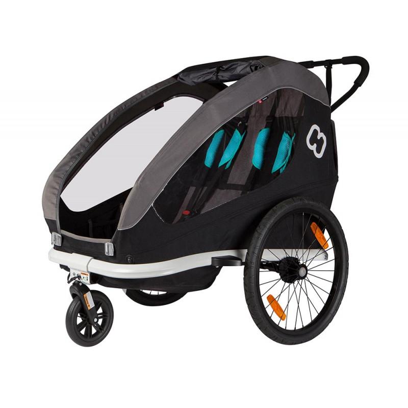 Remorque 2 enfants TRAVELLER convertible poussette