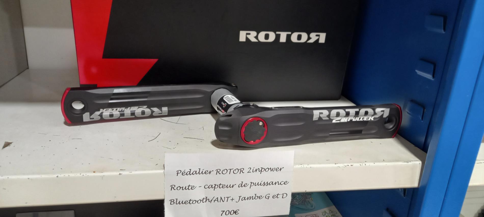 Pédalier Capteur de Puissance Rotor 2Inpower Direct Mount (sans plateaux) Noir