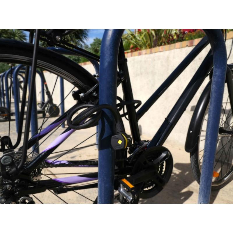 Antivol spirale à clés 200 cm Ø 12 mm + support MICHELIN