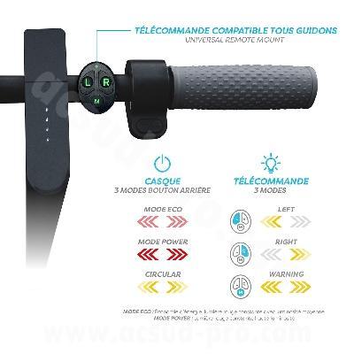 Casque LED clignotants URBAN MOOV